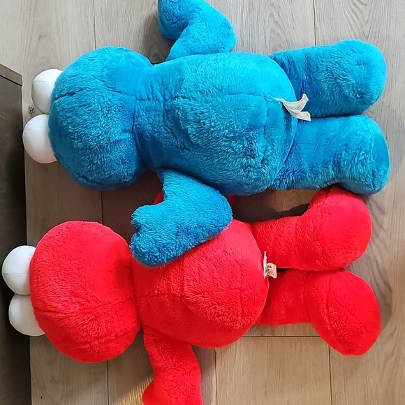 ❤️Vintage 90s Tyco Sesame Street Giant 13" Elmo & Cookie Monster Plush - Picture 6 of 11
